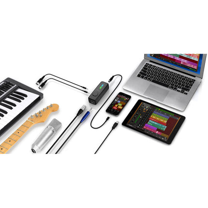 IK Multimedia iRig Pro I/O Interfaz de Audio y MIDI 24-Bit 96 kHz con Cable Lightning