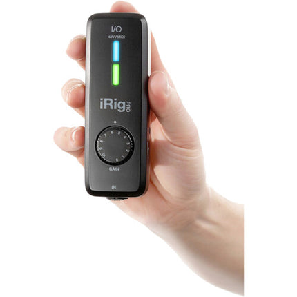 IK Multimedia iRig Pro I/O Interfaz de Audio y MIDI 24-Bit 96 kHz con Cable Lightning
