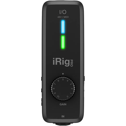 IK Multimedia iRig Pro I/O Interfaz de Audio y MIDI 24-Bit 96 kHz con Cable Lightning