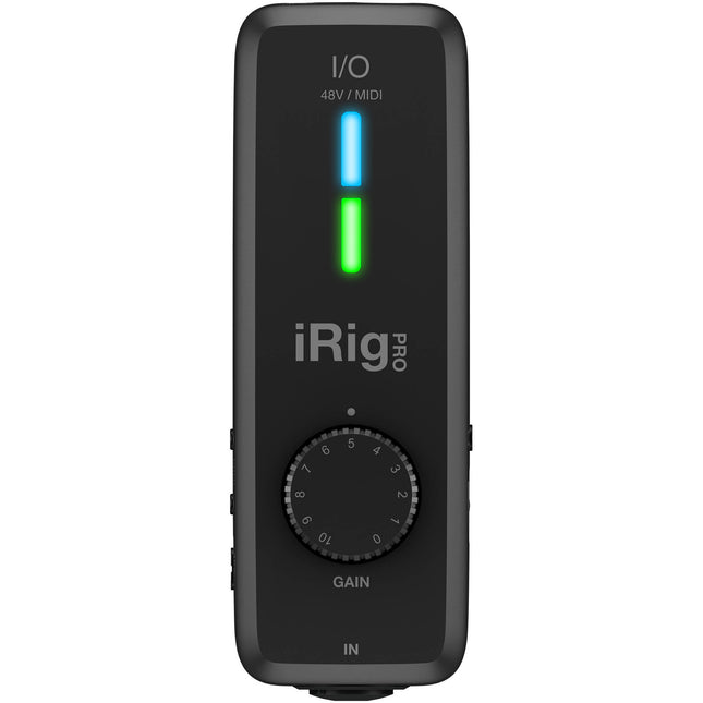 IK Multimedia iRig Pro I/O Interfaz de Audio y MIDI 24-Bit 96 kHz con Cable Lightning