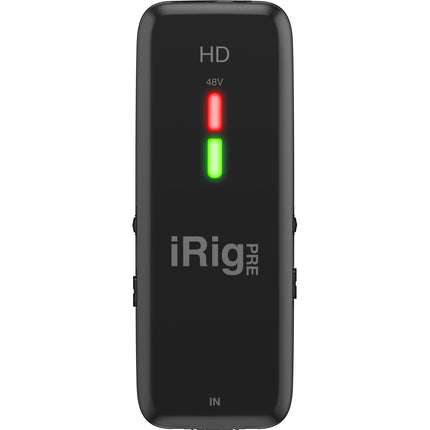 IK Multimedia iRig Pre HD interfaz de audio con previo micrófono 24 bit 96 kHz incluye cables y baterías AA