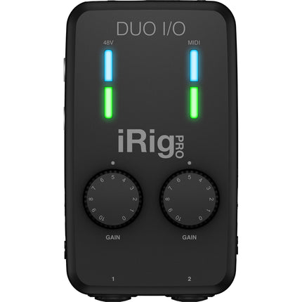 IK Multimedia iRig Pro Duo I/O Interfaz de Audio MIDI 2 Canales 2 Preamplificadores Phantom Power