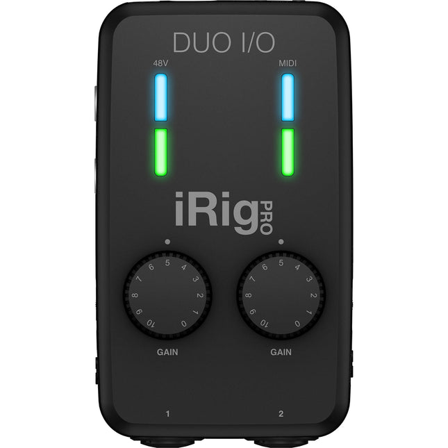 IK Multimedia iRig Pro Duo I/O Interfaz de Audio MIDI 2 Canales 2 Preamplificadores Phantom Power