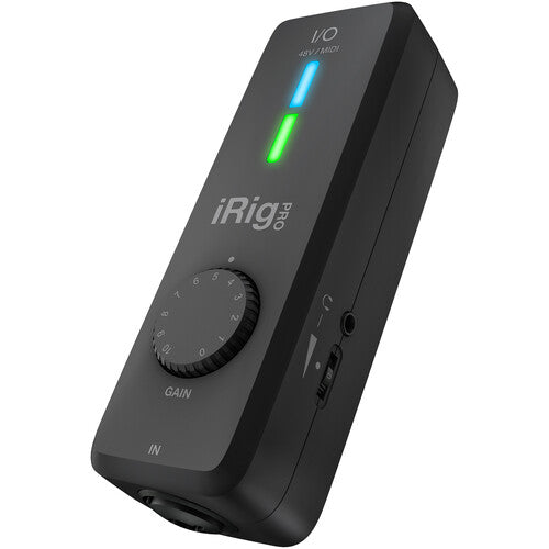 IK Multimedia iRig Pro I/O Interfaz de Audio y MIDI 24-Bit 96 kHz con Cable Lightning