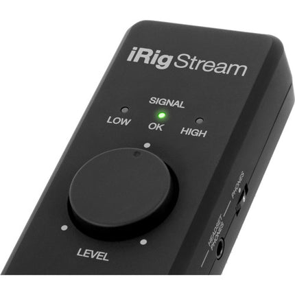 IK Multimedia iRig Stream Interfaz de Audio Ultracompacta 24-Bit 48kHz con Cable Lightning y USB