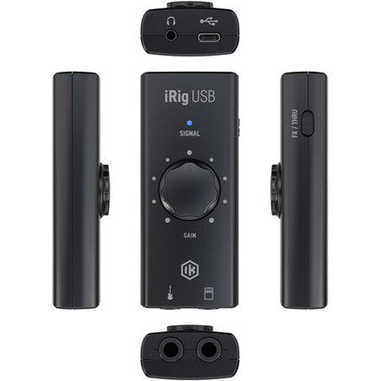 IK Multimedia iRig USB-C Interfaz de Guitarra 24-Bit 48kHz Bus Powered Ligero