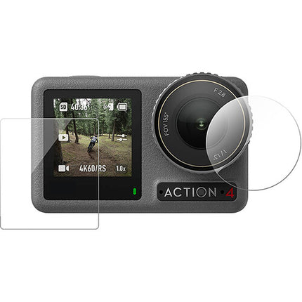 TELESIN Set de Protectores HD para Lentes y Pantallas DJI Osmo Action 3 y 4