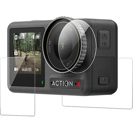 TELESIN Set de Protectores HD para Lentes y Pantallas DJI Osmo Action 3 y 4