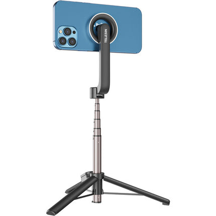TELESIN Palo Selfie Bluetooth Magnético para iPhone con Tripode Ajustable y Control Remoto