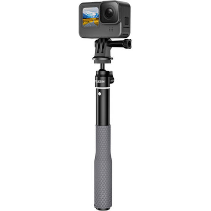TELESIN Palo Selfie Extensible Aleación de Aluminio 9.1 a 25.7 Pulgadas Mango Silicona