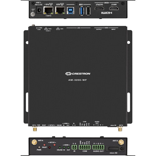 Crestron AirMedia Series 3 Kit Receptor AM-3200 Wi-Fi y 2 Adaptadores
