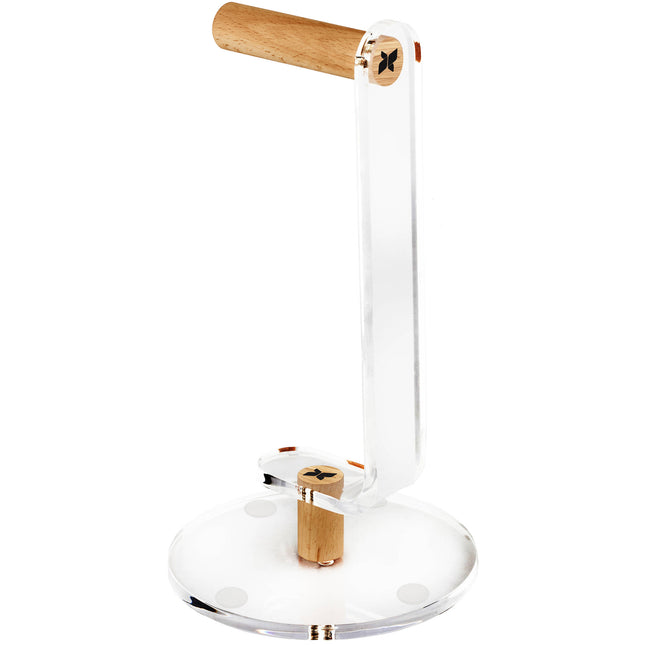 Xcellon HPDS-AW Soporte de Auriculares de Escritorio Acrílico Transparente 27 cm de Altura Base Antideslizante 15 cm