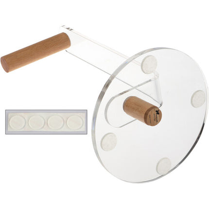 Xcellon HPDS-AW Soporte de Auriculares de Escritorio Acrílico Transparente 27 cm de Altura Base Antideslizante 15 cm