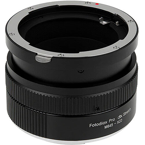 FotodioX DLX Adaptador de lente para Mamiya 645 a Hasselblad XCD con enfoque macro y rosca 49mm