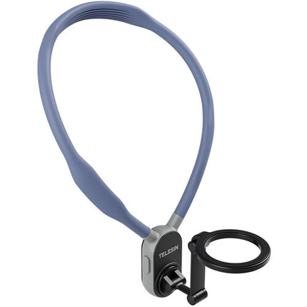 TELESIN Soporte Magnético para Smartphone con Correa de Silicona Azul