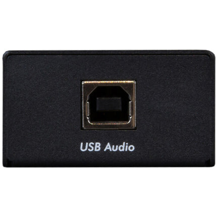 MuxLab Dante codificador decodificador audio USB 2 canales 96kHz PoE