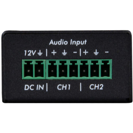 MuxLab Dante Codificador de Audio Analógico 2 Canales 96 kHz PoE