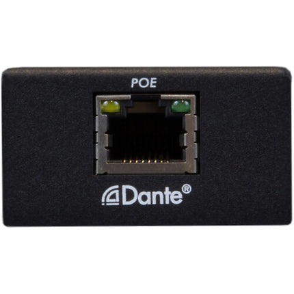 MuxLab Dante Codificador de Audio Analógico 2 Canales 96 kHz PoE