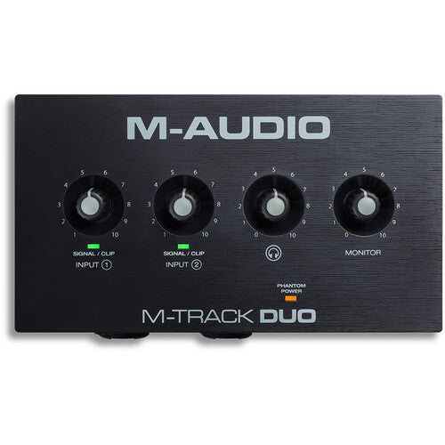 M-Audio M-Track Duo Interfaz de Audio USB 24-Bit 48 kHz 2 Preamps
