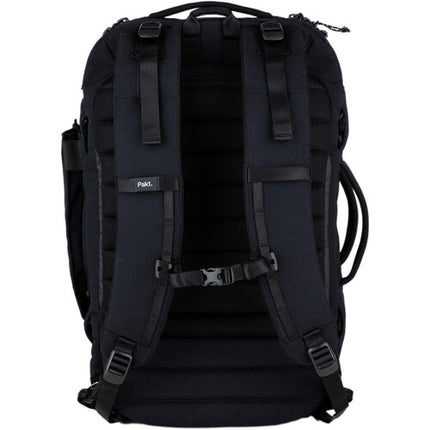Pakt Travel Mochila de Viaje Negra 35L Compartimento para portátil de 16" resistente al agua