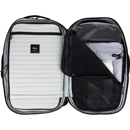 Pakt Travel Mochila de Viaje Negra 35L Compartimento para portátil de 16" resistente al agua