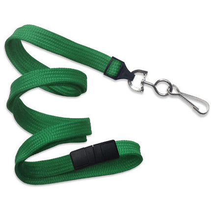 BRADY PEOPLE ID Lanyard Verde 3 8" 36" con Adaptador Universal y Gancho Giratorio 100-Pack