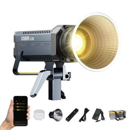 COLBOR 330W Luz LED de Video Bicolor COB 2700-6500K CRI 96 Lux 65800