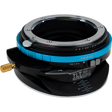 FotodioX Pro TLT ROKR Adaptador Tilt-Shift para lentes Nikon F con 10mm Shift y 10° Tilt