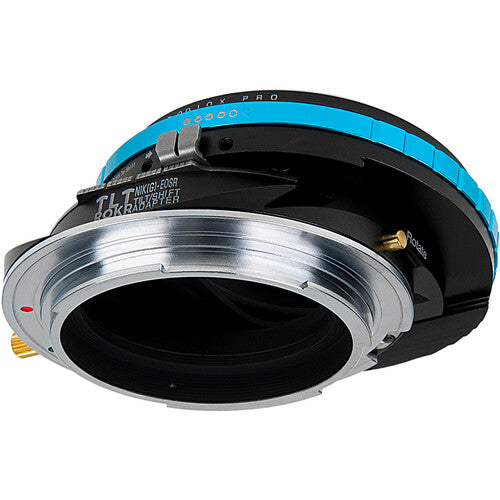 FotodioX Pro TLT ROKR Adaptador Tilt-Shift para Nikon F a Canon RF con 10mm Shift y 10° Tilt