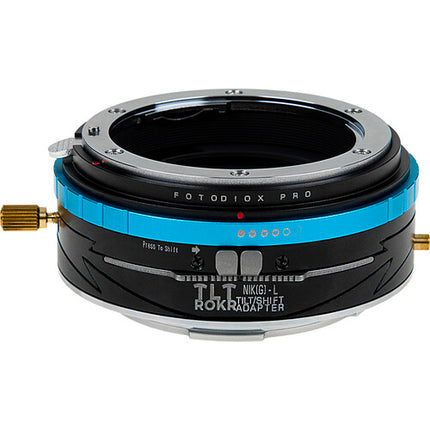 FotodioX Pro TLT ROKR Adaptador Tilt-Shift para lentes Nikon F con 10mm Shift y 10° Tilt
