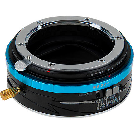 FotodioX Pro TLT ROKR Adaptador Tilt-Shift para lentes Nikon F con 10mm Shift y 10° Tilt