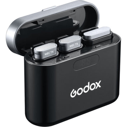 Godox WEC Sistema de Micrófono Inalámbrico 2 Personas 656' Alcance Dual-Canal USB-C