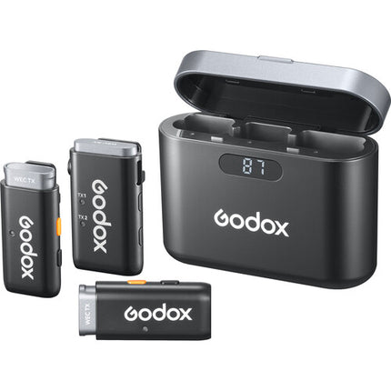 Godox WEC Sistema de Micrófono Inalámbrico 2 Personas 656' Alcance Dual-Canal USB-C