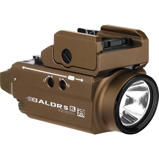 Olight Baldr S BL Linterna Recargable para Armas Luz Blanca 800 Lumen Láser Azul