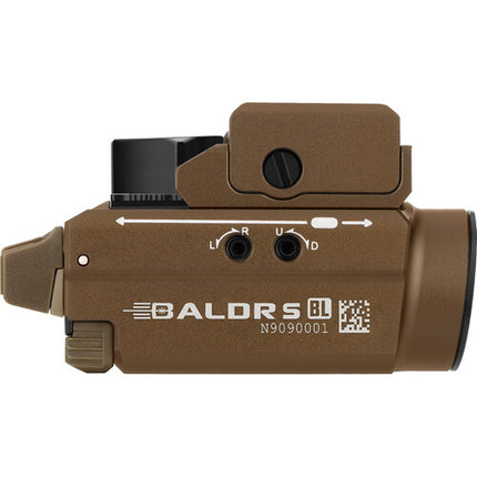 Olight Baldr S BL Linterna Recargable para Armas Luz Blanca 800 Lumen Láser Azul
