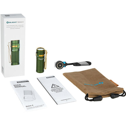 Olight Baton 4 Linterna Recargable 1300 Lúmenes IPX8 Verde OD