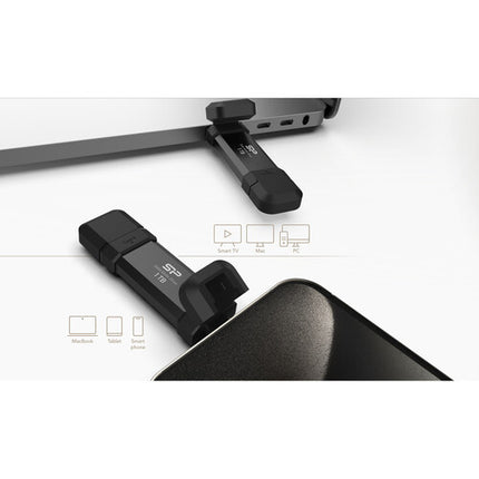 Silicon Power 1TB DS72 Unidad SSD portátil 1050 MB/s USB-C USB-A