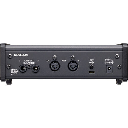 TASCAM US-2x2HR interfaz de audio MIDI USB-C 24-Bit 192 kHz 2 Mic Pres