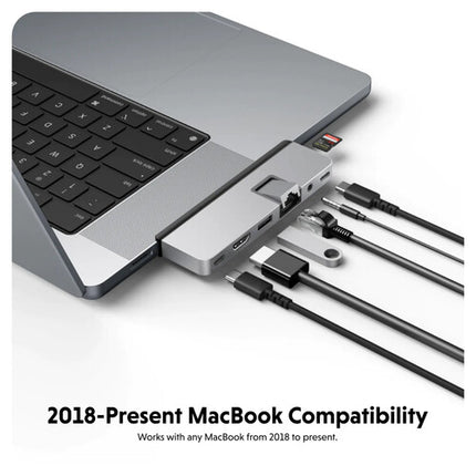 HYPER DUO PRO 7-en-2 Hub USB-C con Thunderbolt 4 HDMI y 100W Power Delivery