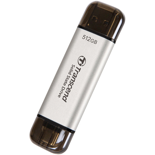 Transcend 512GB SSD portátil USB-C/A 3.2 Gen 2 1050 MB/s lectura