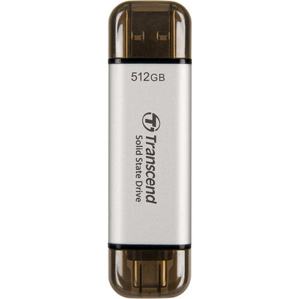 Transcend 512GB SSD portátil USB-C/A 3.2 Gen 2 1050 MB/s lectura