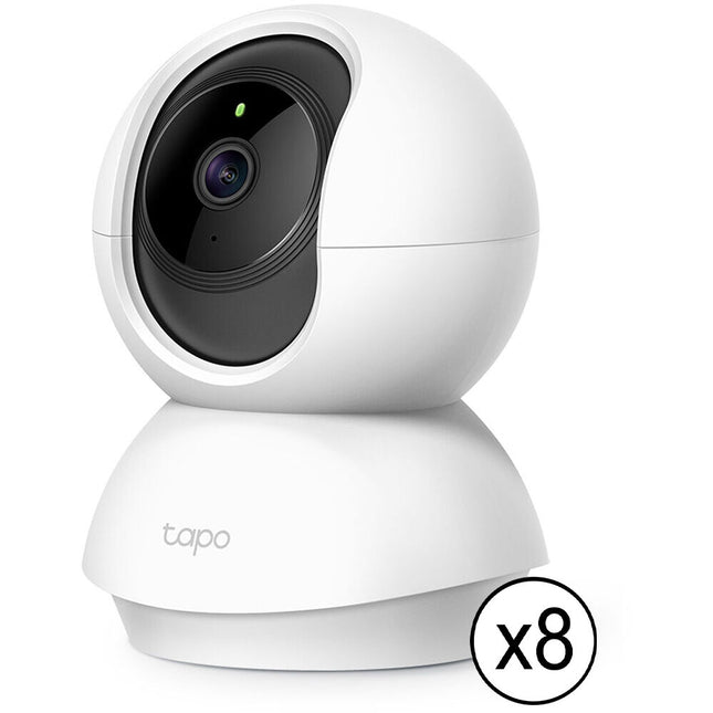 TP-Link Tapo C210 Cámara de Seguridad Wi-Fi 3MP Visión Nocturna 8-Pack