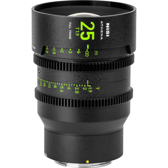 NiSi ATHENA PRIME 25mm T1.9 Lente Full Frame Apertura T1.9 a T22 Diámetro 80mm