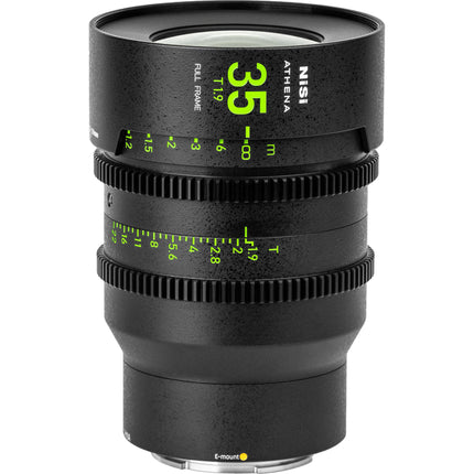 NiSi ATHENA PRIME 35mm T1.9 Montura E Lente Full Frame 10 Cuchillas Apertura