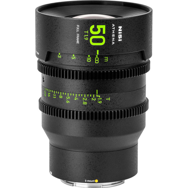 NiSi ATHENA PRIME 50mm T1.9 Lente Full Frame diámetro 80mm 10 hojas diafragma