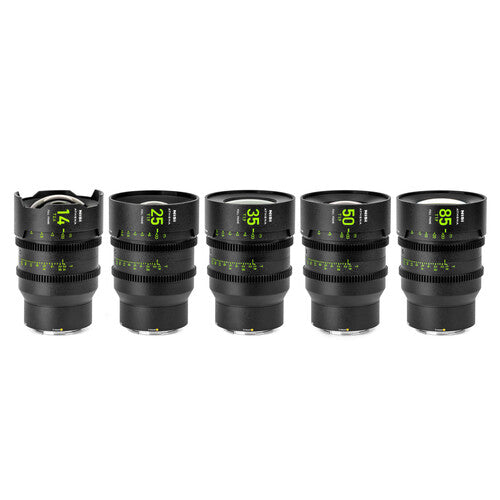 NiSi ATHENA PRIME T2.4 1.9 Kit de 5 lentes full-frame 14 25 35 50 85mm estuche rígido