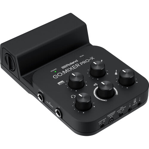 Roland GO:MIXER PRO-X mezclador de audio para smartphones con entradas de guitarra y micrófono y cables incluidos