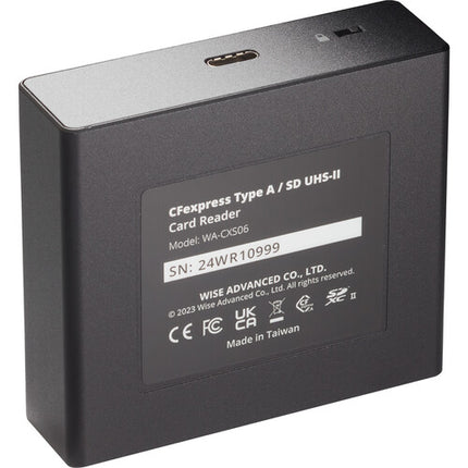 Wise Advanced Lector de Tarjetas CFexpress Tipo A UHS-II SDXC USB-C 3.2 Gen 2 con Interruptor de Protección