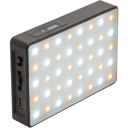 Genaray RGB-CP425 Panel de Luz LED RGB Compacto para Cámara 192 Lux 5600K 3.9x2.5" Kit Incluido
