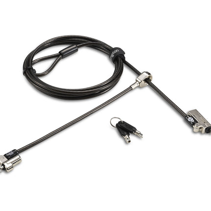 Kensington Slim NanoSaver 2.0 candado dual con cable de acero 1.8 m y sistema 5 mm